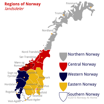 The General Regions of Norway